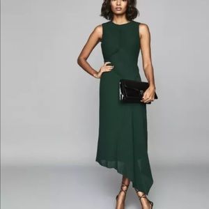 Reiss Rhona Pleated Midi Dress UK 10/US 6 New!